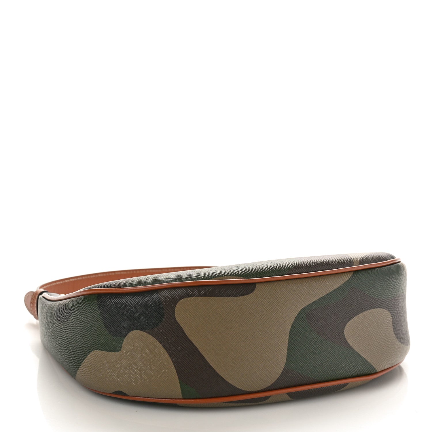 Celine Canvas Calfskin Camouflage Ava Logo Triomphe Shoulder Bag Khaki 4 of 7