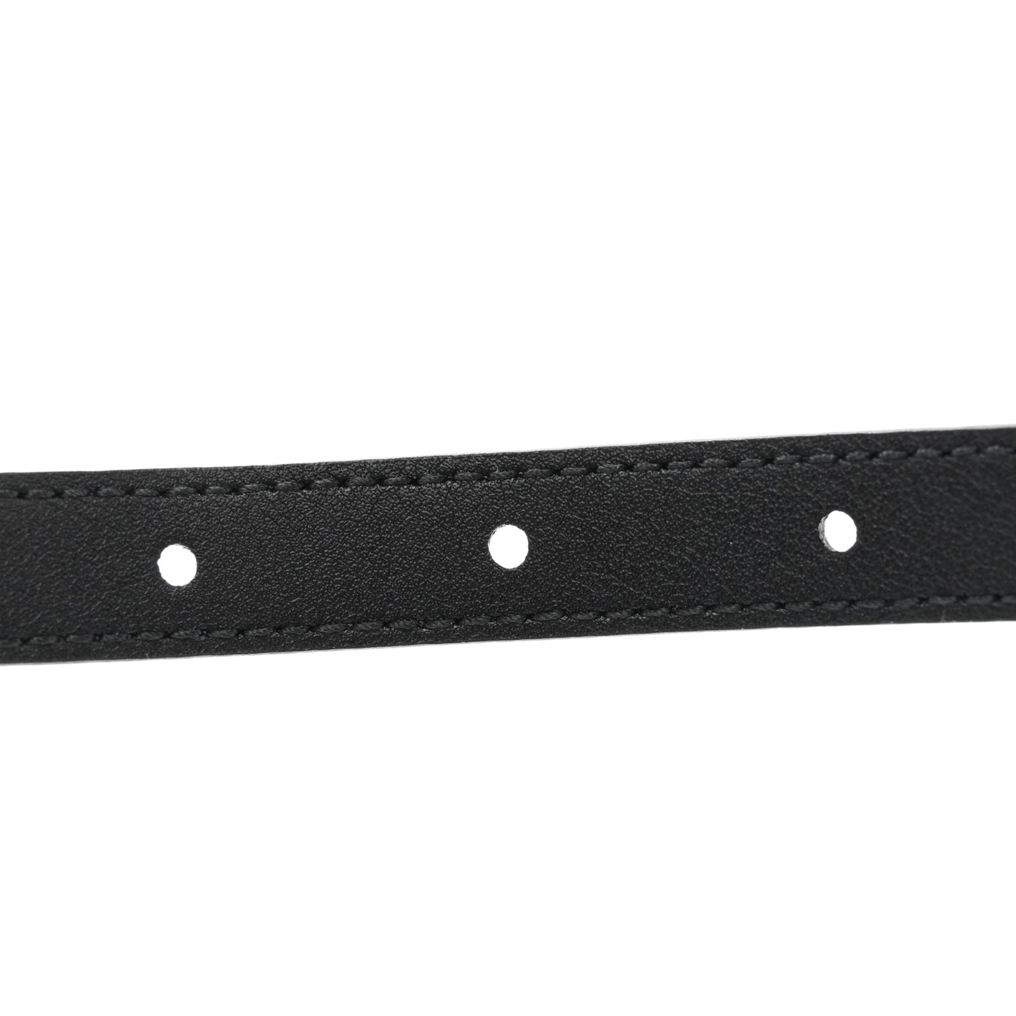 Plutone Calfskin Gucci Buckle 20mm Thin Belt 80 32 Black