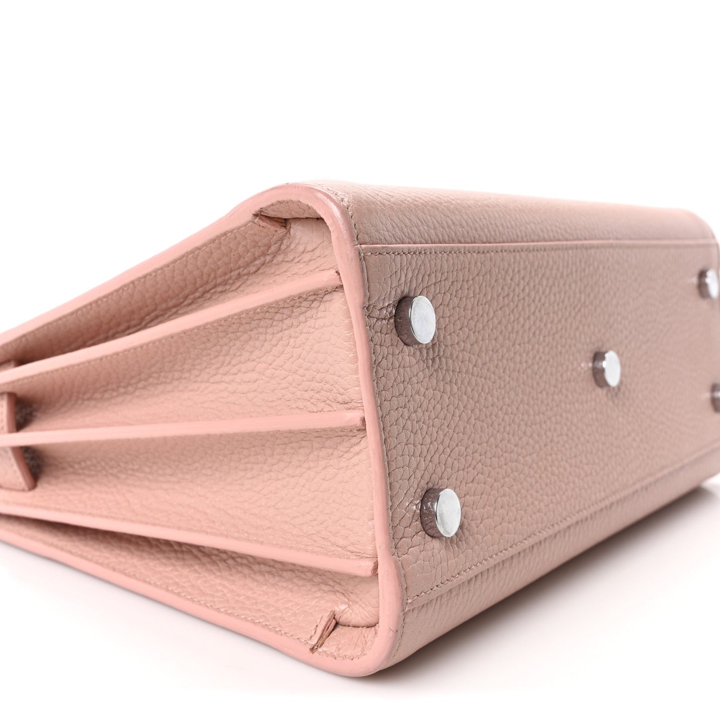 Grained Calfskin Baby Sac De Jour Antique Rose