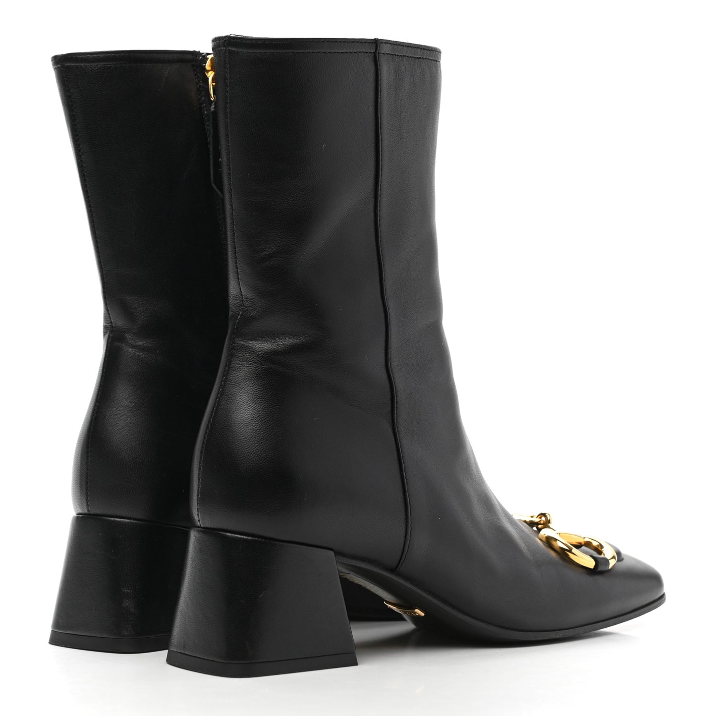Nappa Charlotte Horsebit 55mm Ankle Boots 35.5 Black
