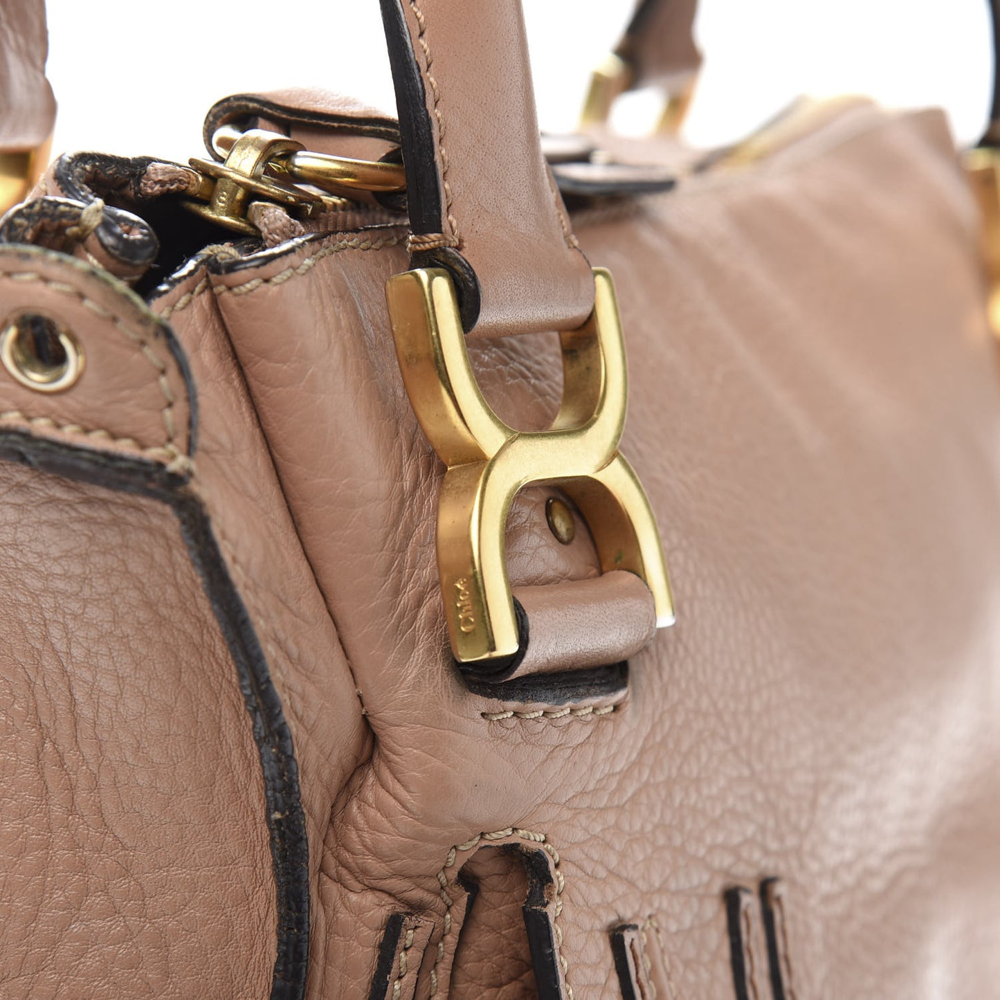 Calfskin Medium Marcie Satchel Anemone Pink