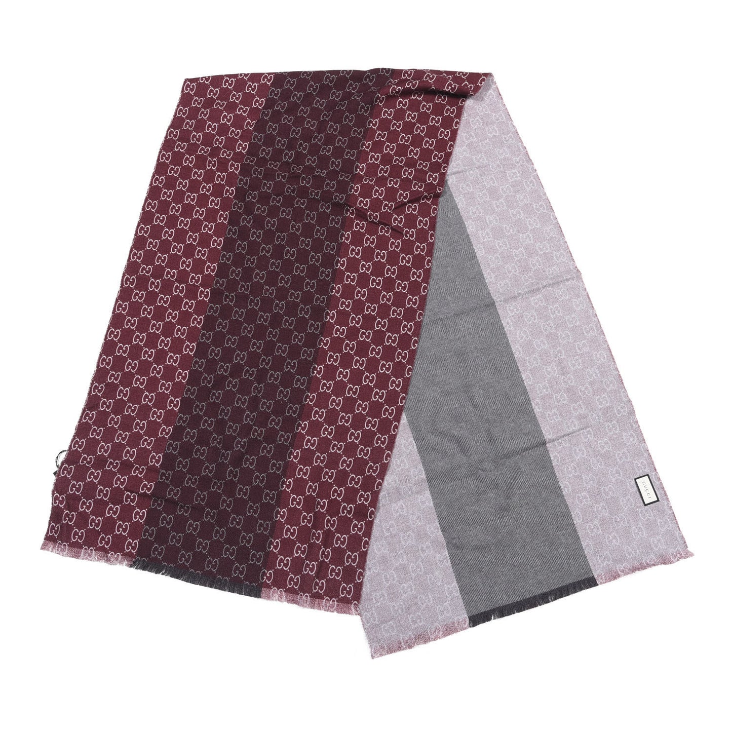 Wool GG Monogram Newov Scarf Lacquer Beige