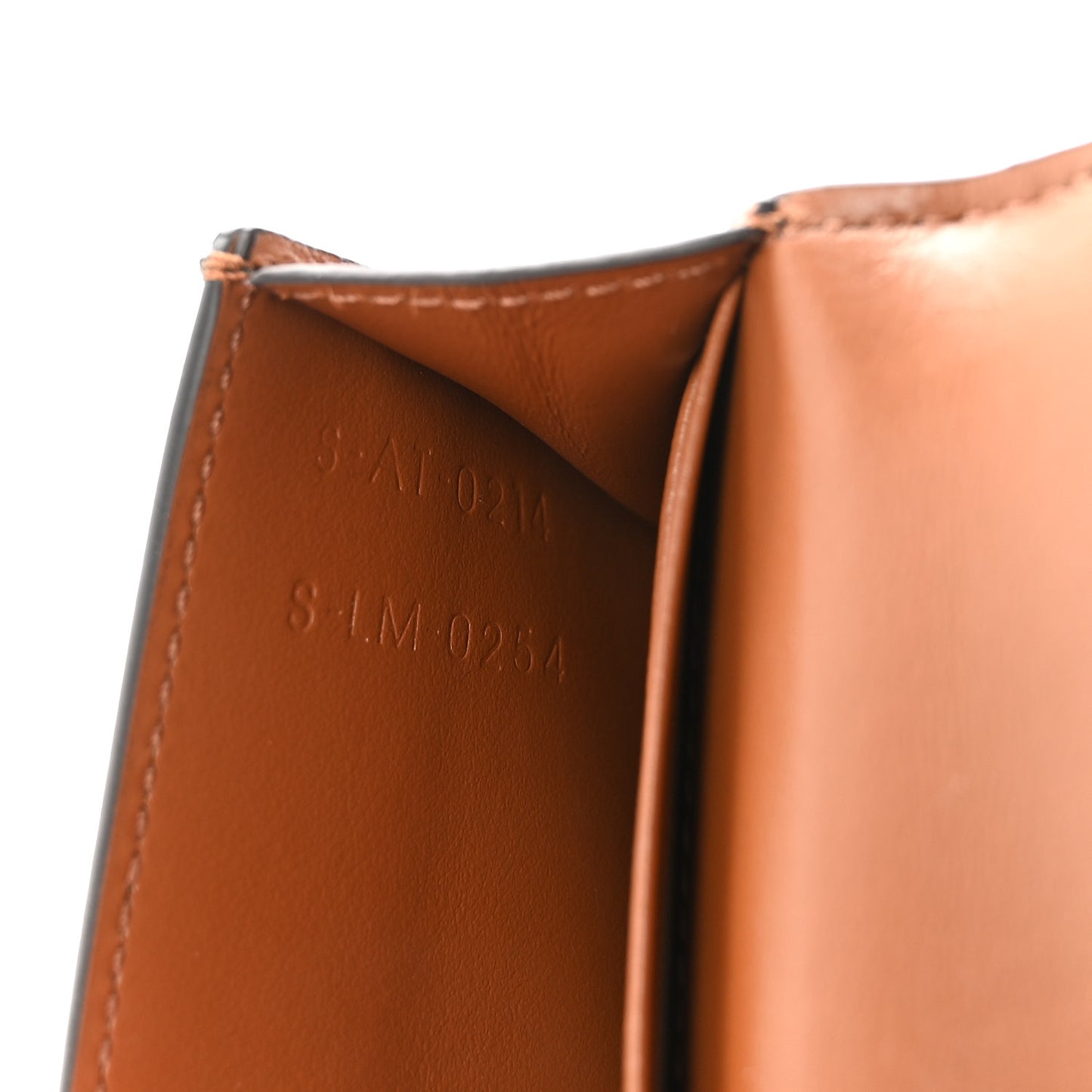 Triomphe Canvas Calfskin Flap Card Holder Tan