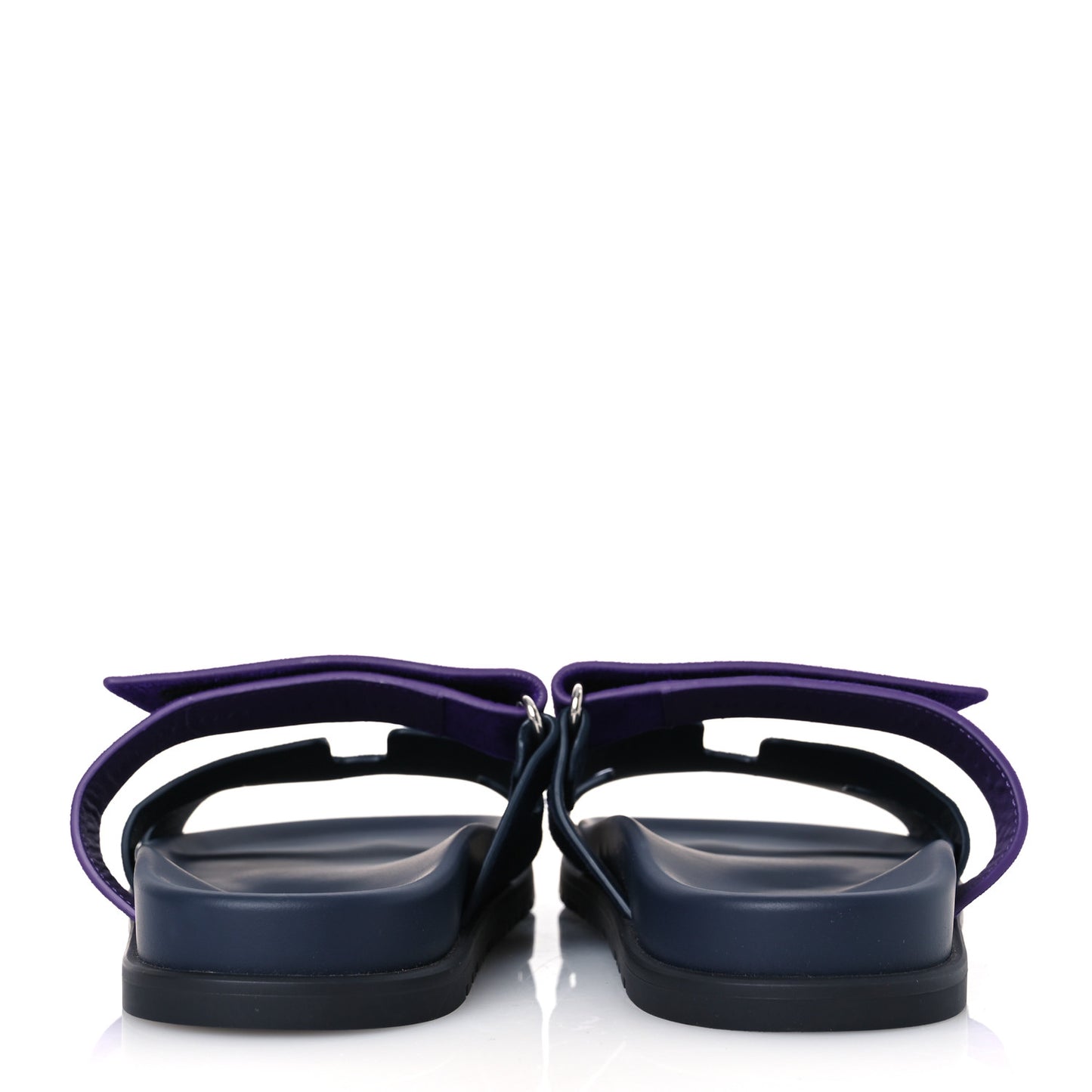 Suede Goatskin Womens Chypre Sandals 39 Marine Violet Majorette