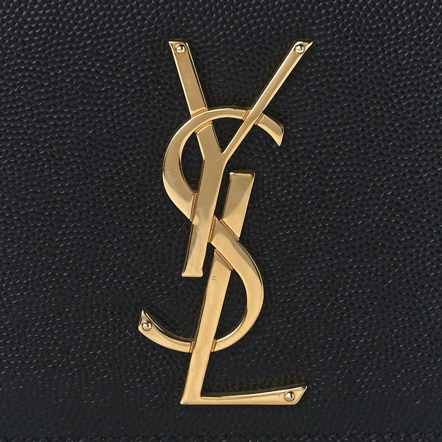 Saint Laurent Grain De Poudre Small Monogram Kate Satchel Black 9 of 12