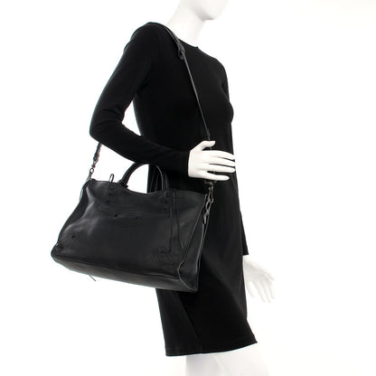 Balenciaga Veau Grana Perforated Blackout Hardware City Black 2 of 8