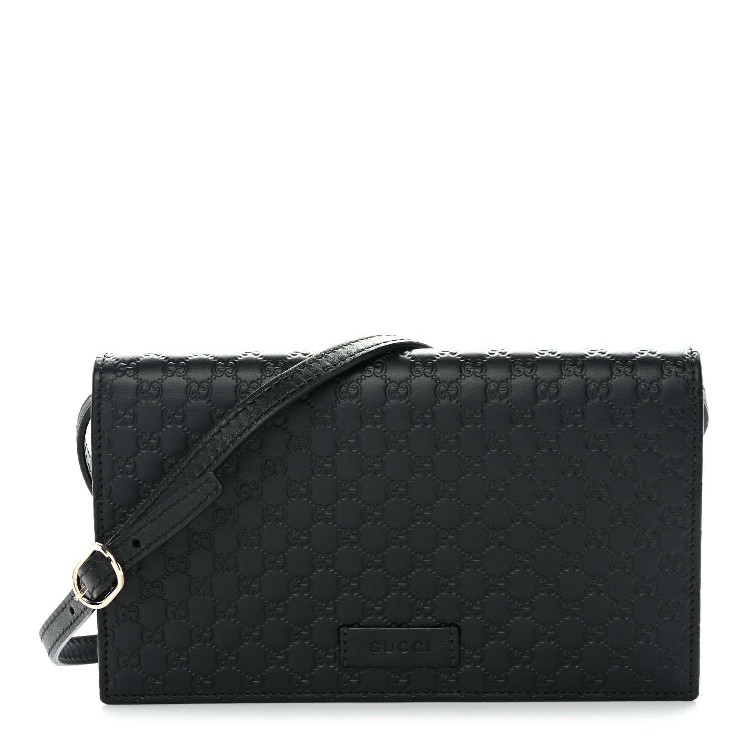 Gucci Soft Microguccissima Crossbody Wallet Black 1 of 10