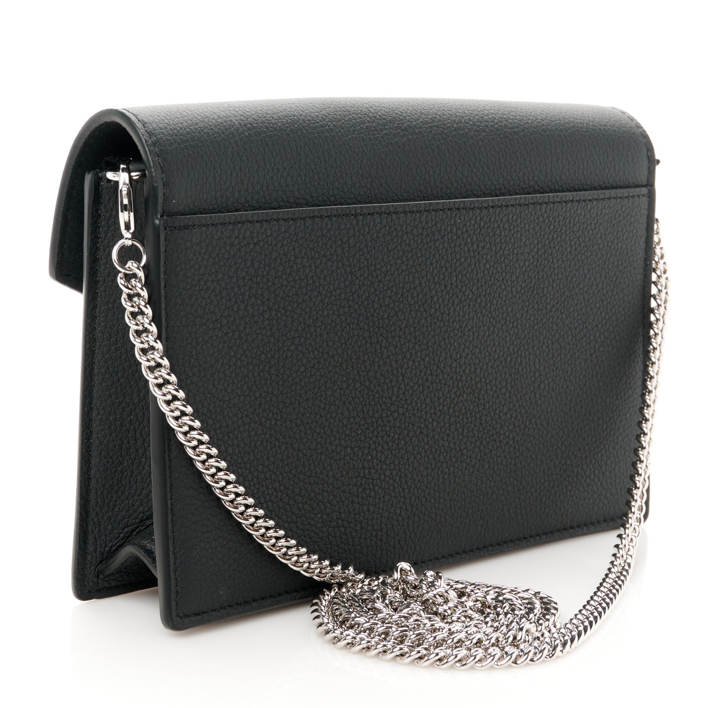 Soft Calfskin My Lockme Chain Pochette Black