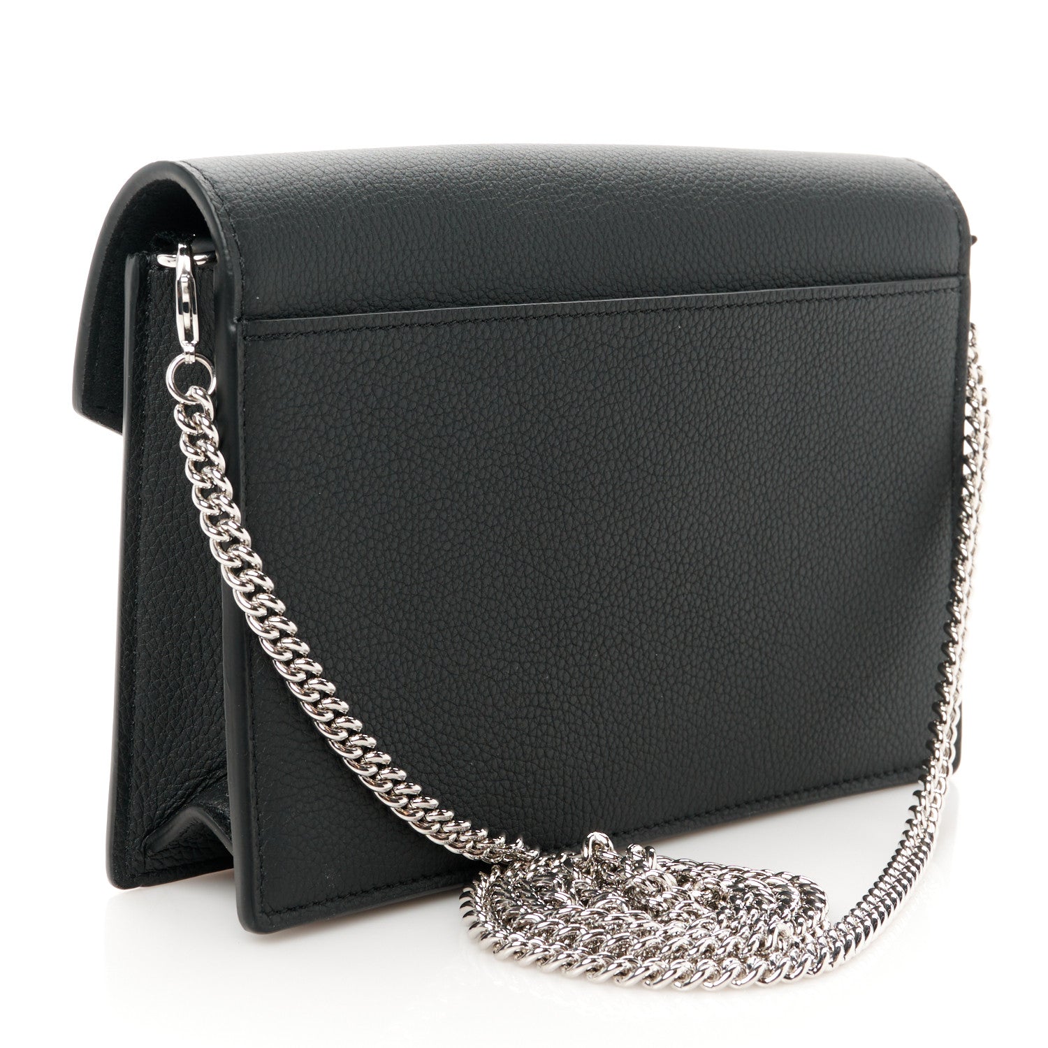 Louis Vuitton Soft Calfskin My Lockme Chain Pochette Black 3 of 9