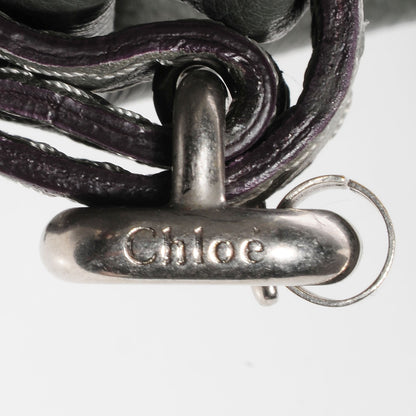 Chloe Leather Large Paddington Shoulder Bag Grey 10 of 11