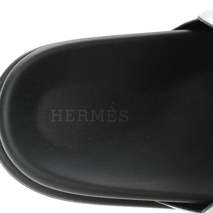 Hermes Nappa Extra Sandals 37.5 Gris Argent 5 of 8