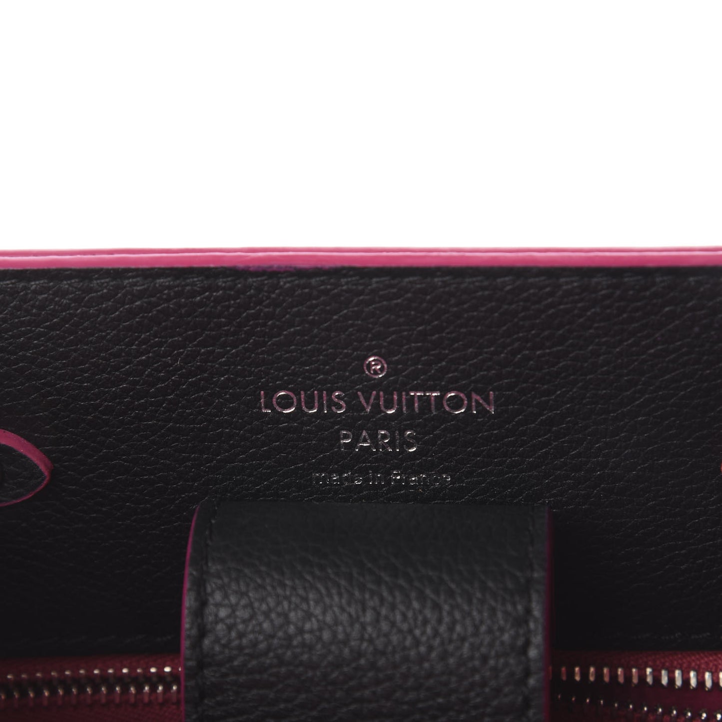 Calfskin Lockme Bucket Black