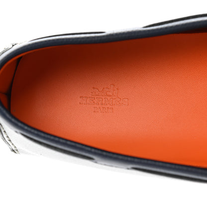 Hermes Epsom Mens Irving Driving Moccasin Loafers 42 7 of 9