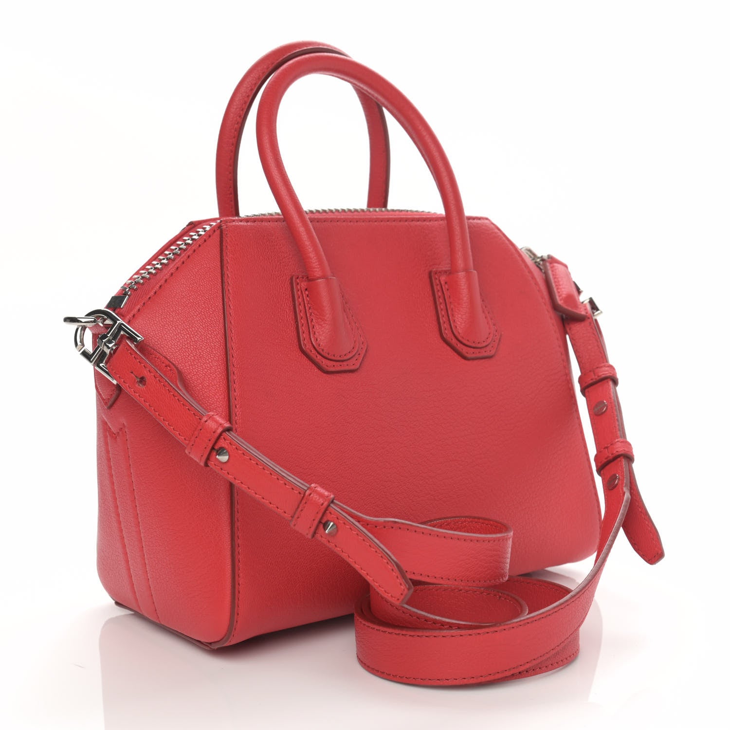 Givenchy Sugar Goatskin Mini Antigona Medium Red 3 of 11