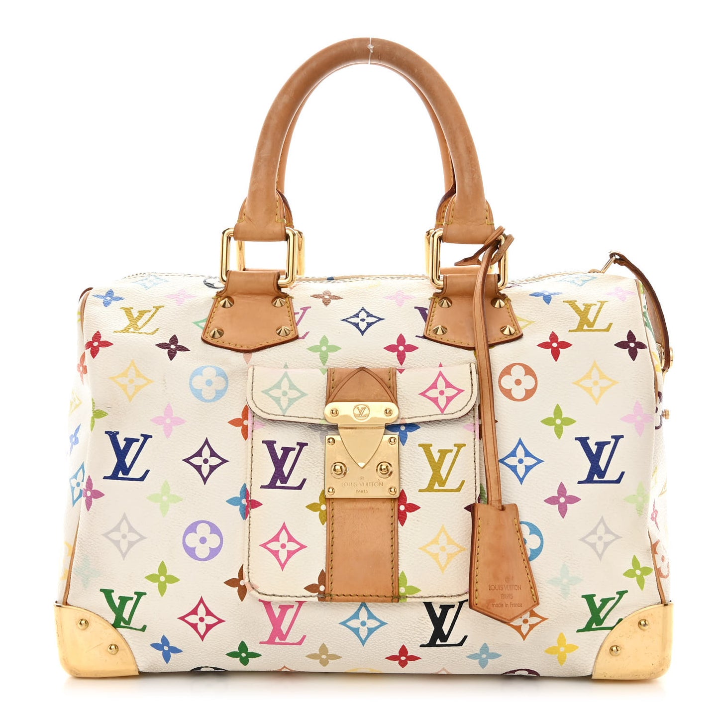 Monogram Multicolor Speedy 30 White