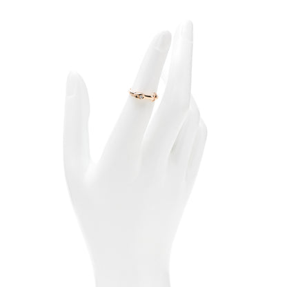 Hermes 18K Rose Gold Diamond TPM Galop Ring 49 4.75 2 of 7