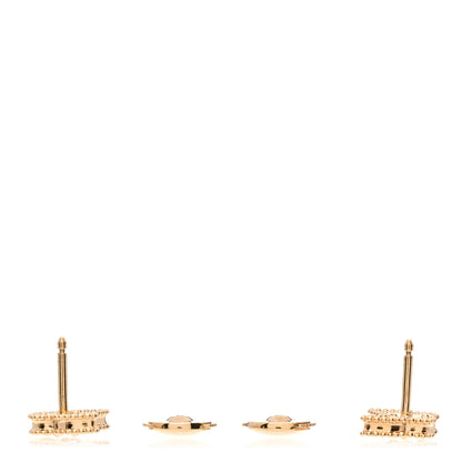 Van Cleef & Arpels 18K Yellow Gold Mother of Pearl Sweet Alhambra Butterfly Earrings 3 of 5
