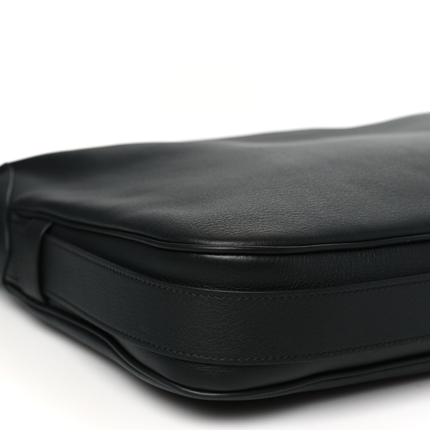 Supple Calfskin Large Romy Shoulder Bag Black