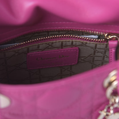 Christian Dior Lambskin Cannage Mini Lady Dior Sorbet 8 of 9