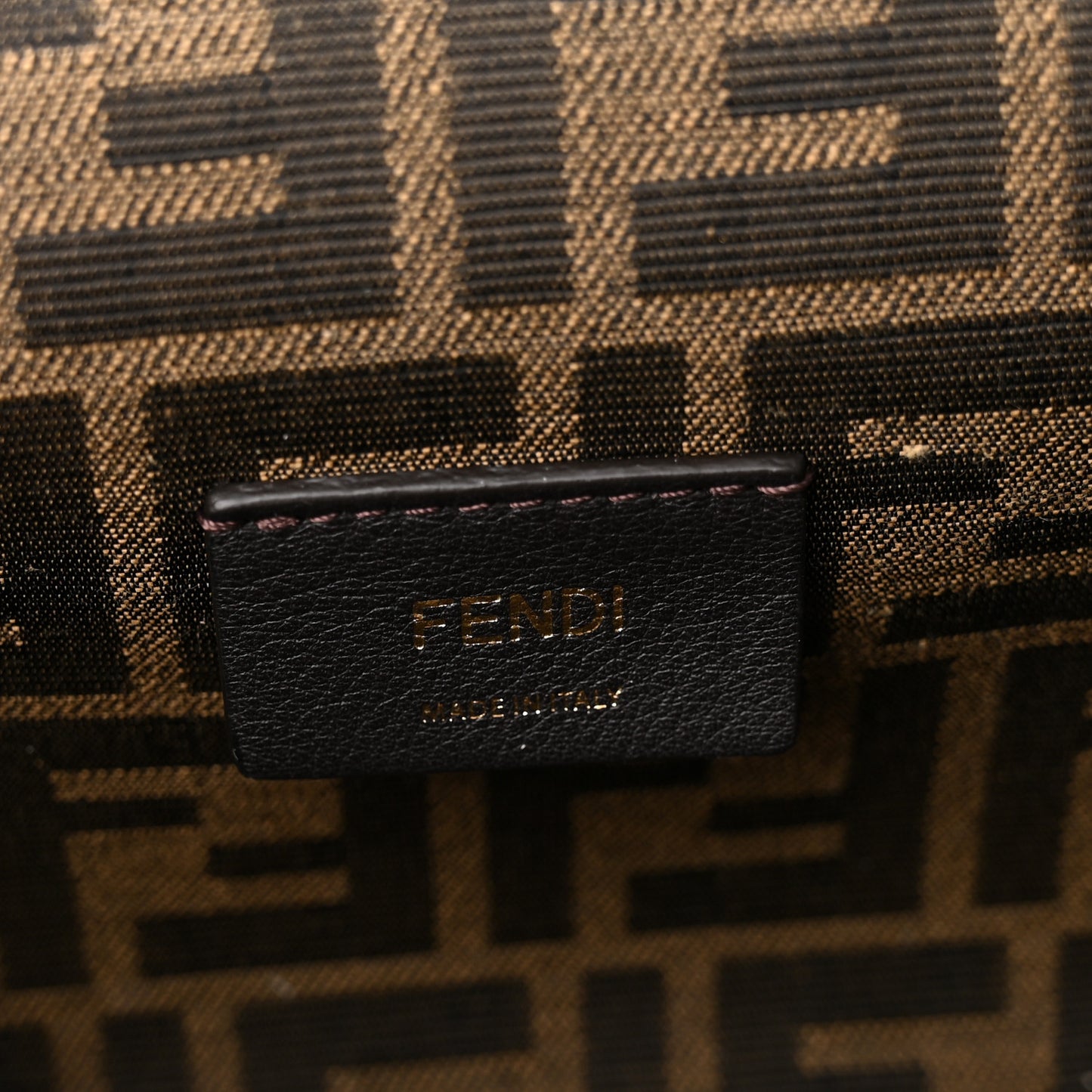 Shiny Nappa Small Fendi First Black