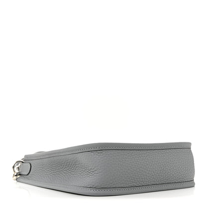 Hermes Taurillon Clemence Amazone Evelyne TPM Gris Pantin White 4 of 11