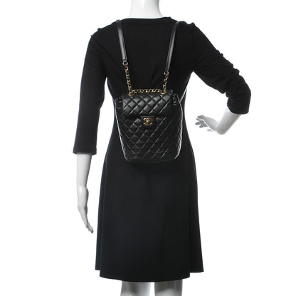 Chanel Calfskin Quilted Mini Urban Spirit Backpack Black 2 of 9