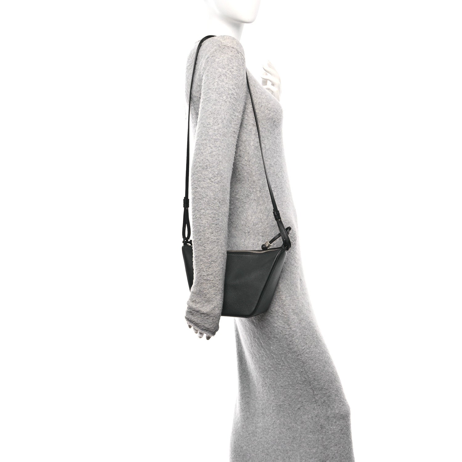 Loewe Calfskin Mini Hammock Hobo Black 2 of 10