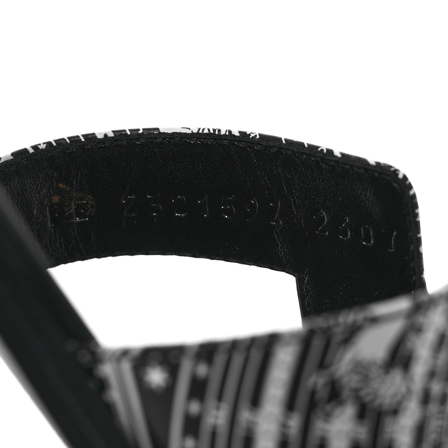 Hermes Calfskin Astrologie Bandana Oran Sandals 36.5 Black 10 of 13