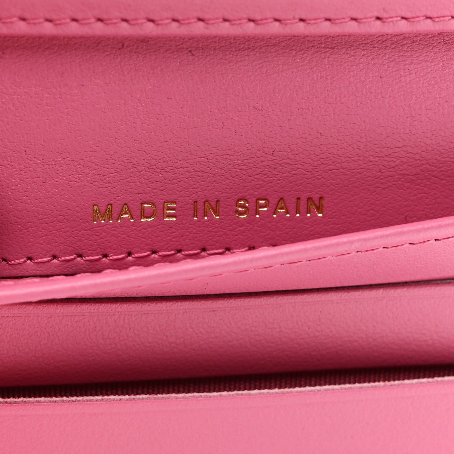 Caviar Quilted Card Holder Wallet Pink