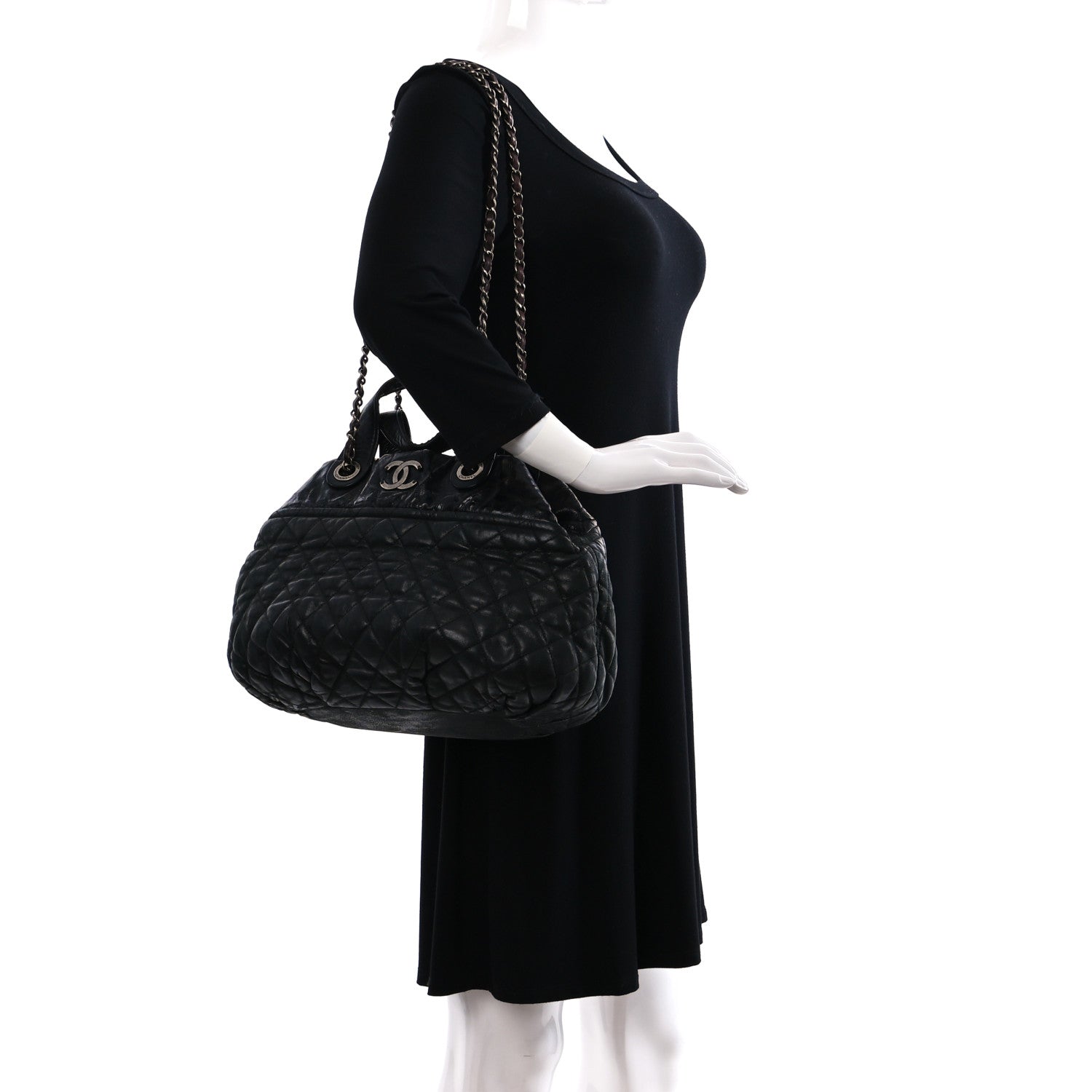 Chanel Iridescent Calfskin Small In The Mix Tote Black 3 of 13