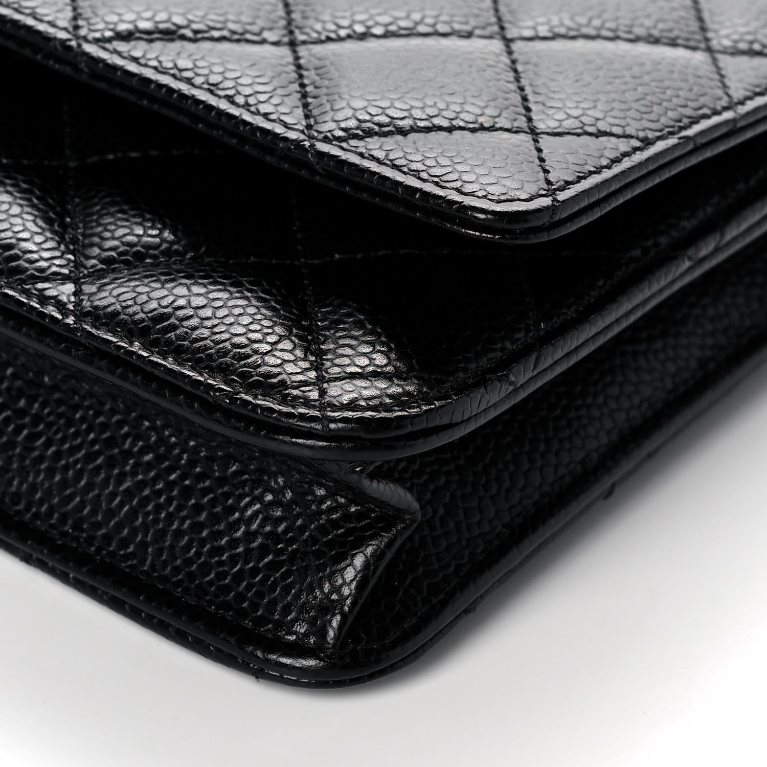 Chanel Caviar Quilted Wallet On Chain WOC Black 8 of 10
