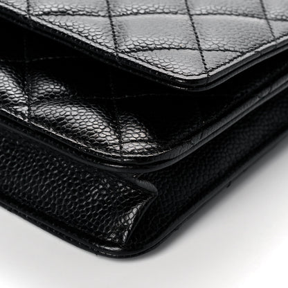 Chanel Caviar Quilted Wallet On Chain WOC Black 8 of 10