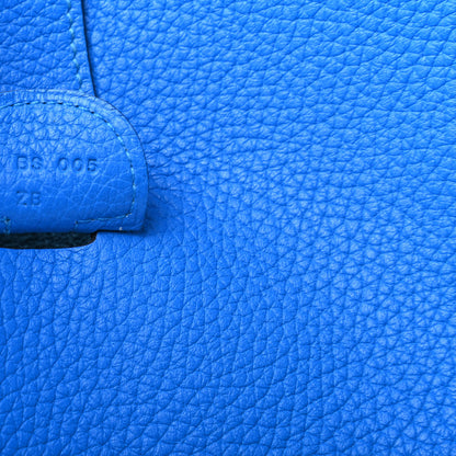 Hermes Taurillon Clemence Evelyne III GM Bleu Hydra 7 of 9