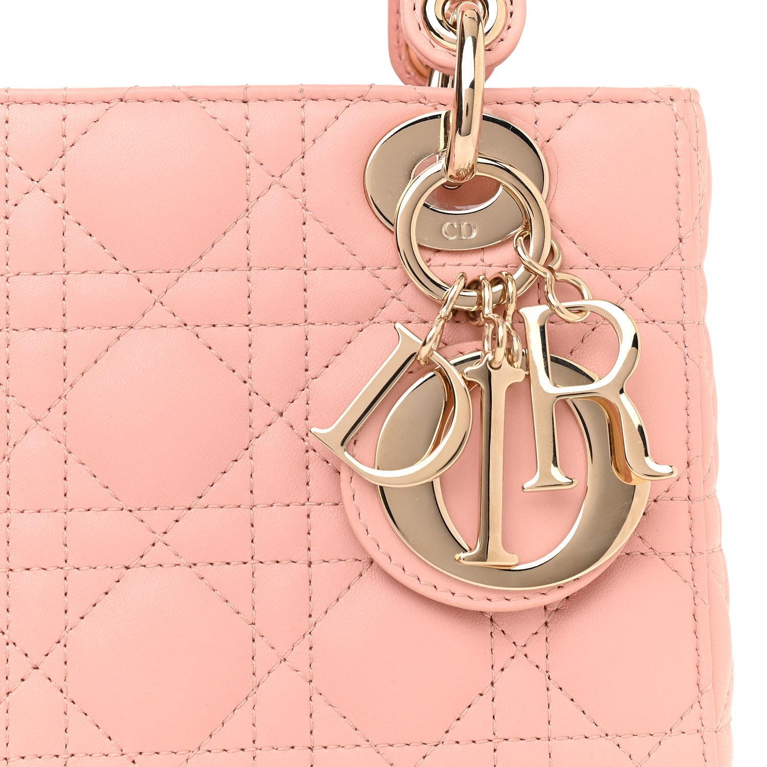 Christian Dior Lambskin Cannage Small My ABCDior Lady Dior Rose Clair 8 of 12