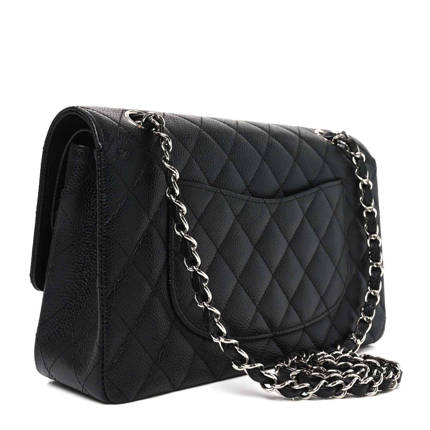 Chanel Caviar Quilted Medium Double Flap Black 3 of 11
