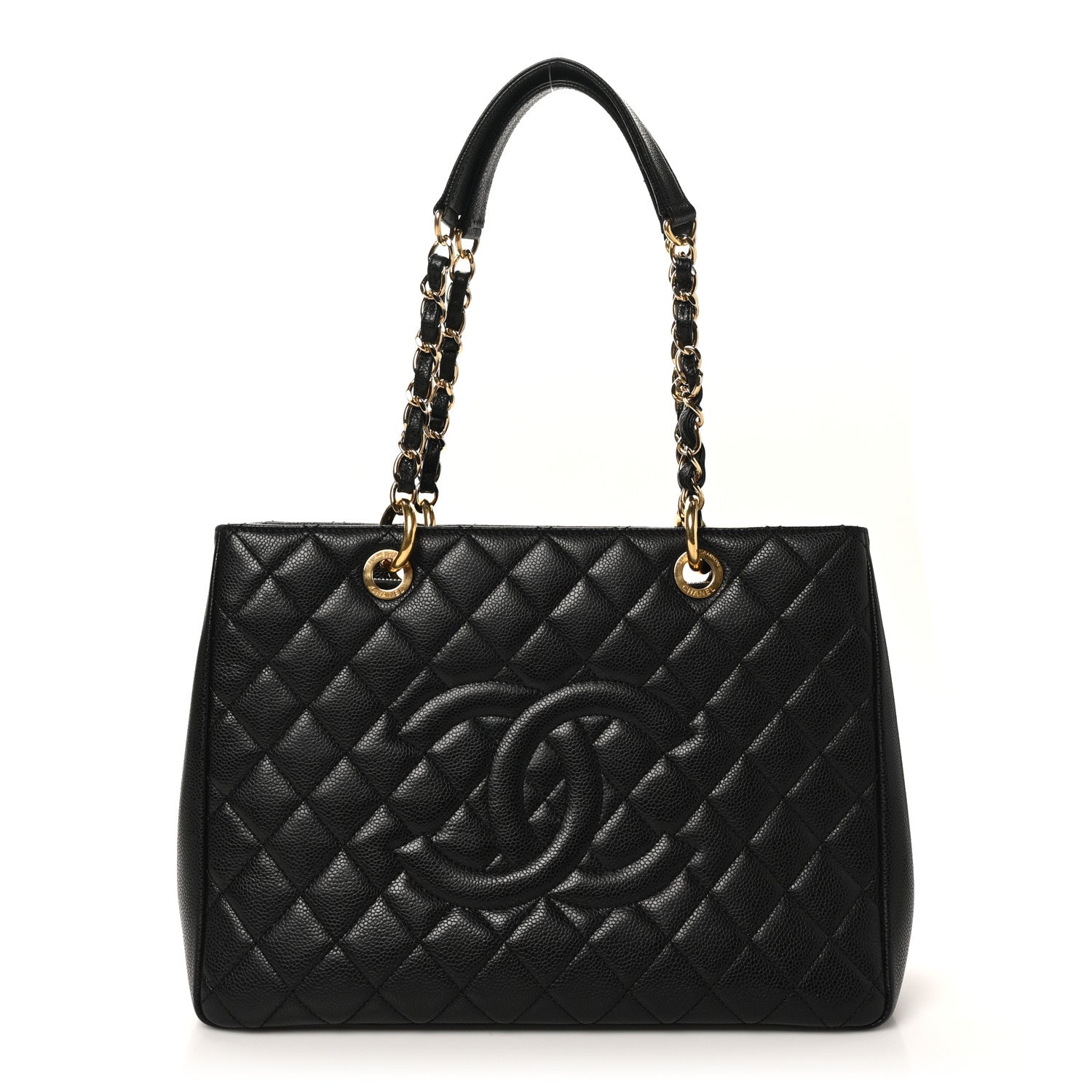 Chanel Caviar Quilted Grand Shopping Tote GST Black 1 of 11