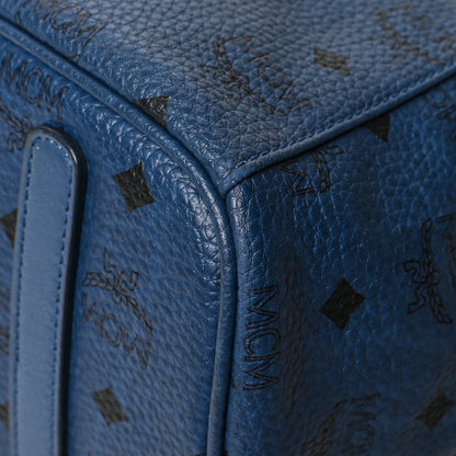 MCM Visetos Medium Project Reversible Shopper Tote Blue 14 of 16