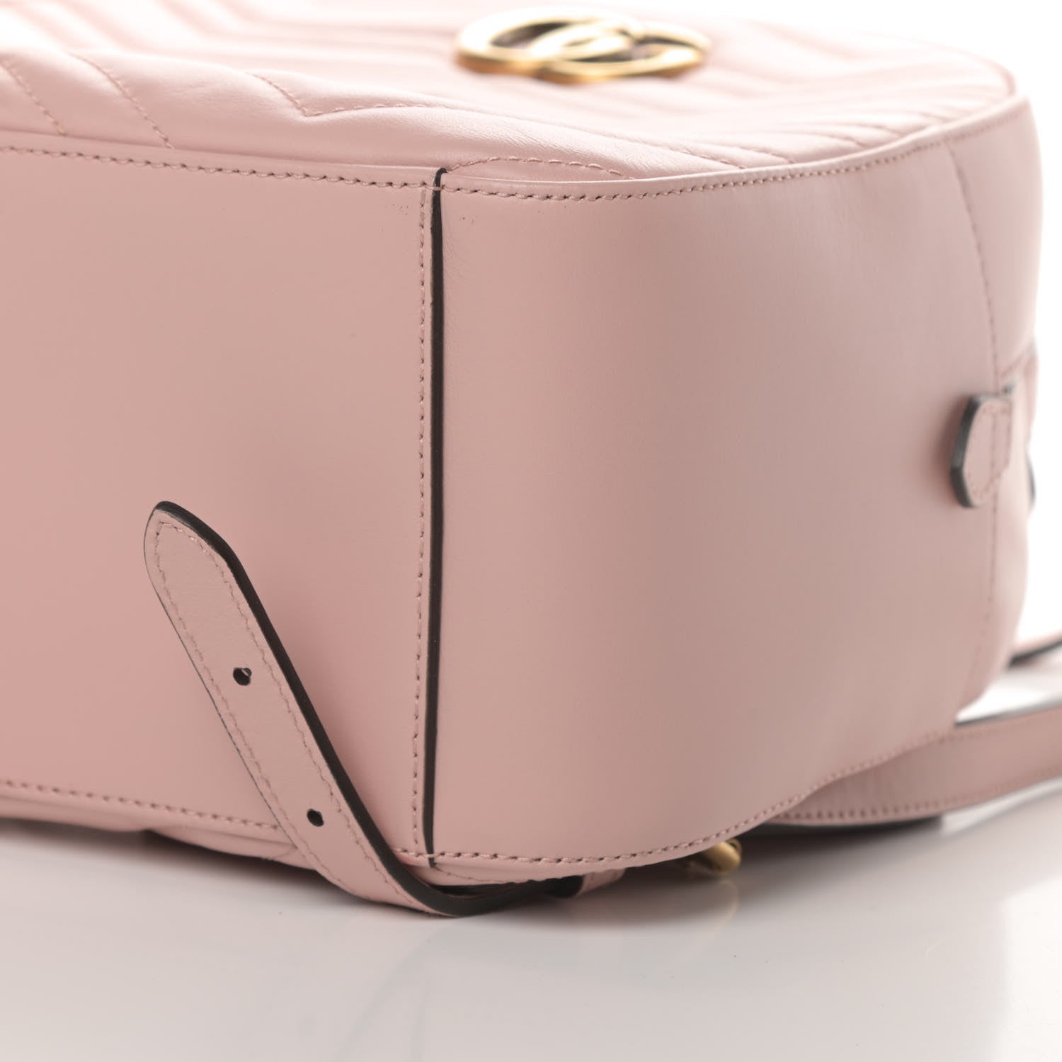 Gucci Calfskin Matelasse GG Marmont Dome Backpack Perfect Pink 10 of 14