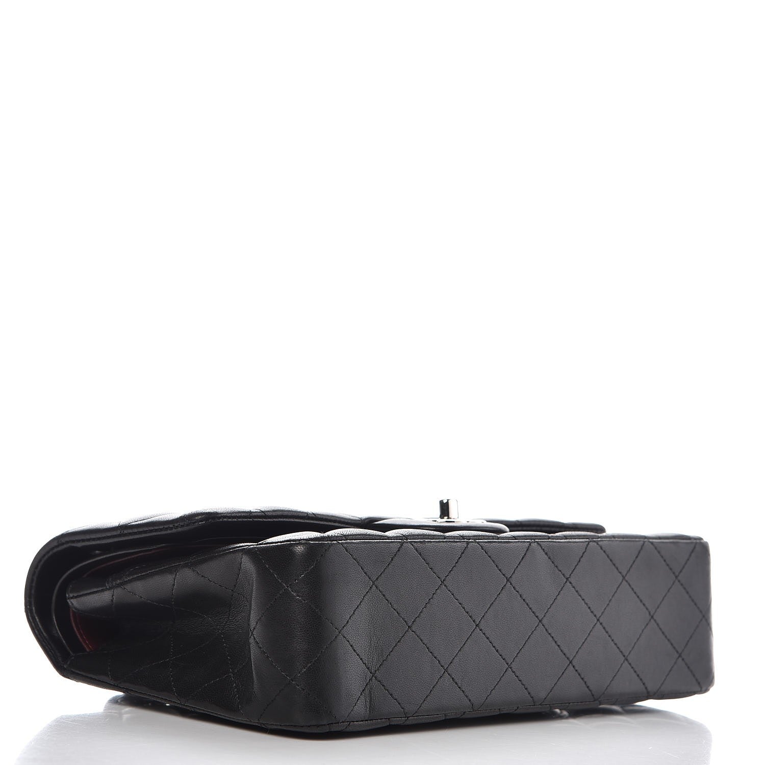 Chanel Lambskin Quilted Medium Double Flap Black 4 of 9