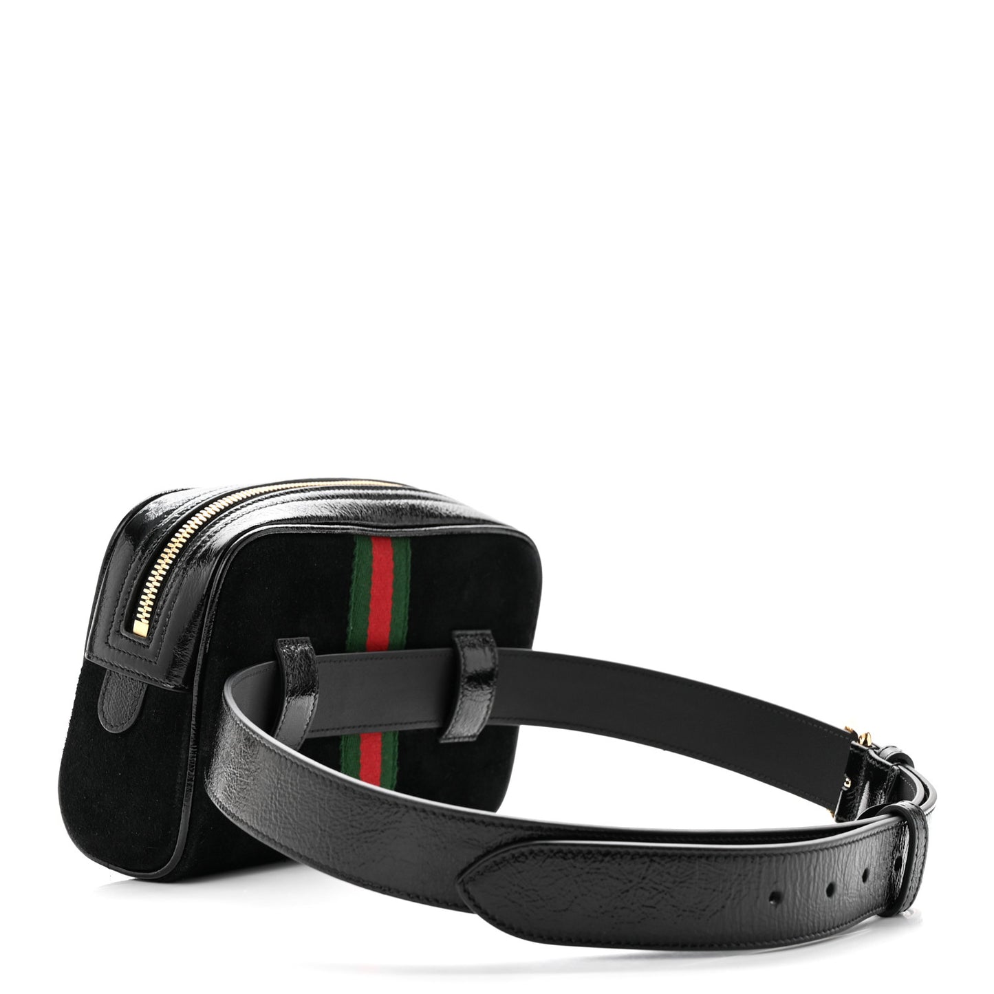 Suede Small Ophidia Belt Bag 85 34 Black