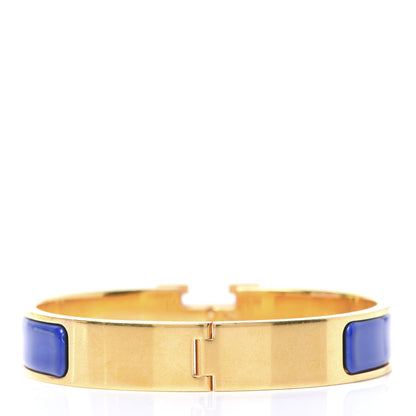 Hermes Enamel Narrow Clic Clac H Bracelet PM Bleu Royal 2 of 4