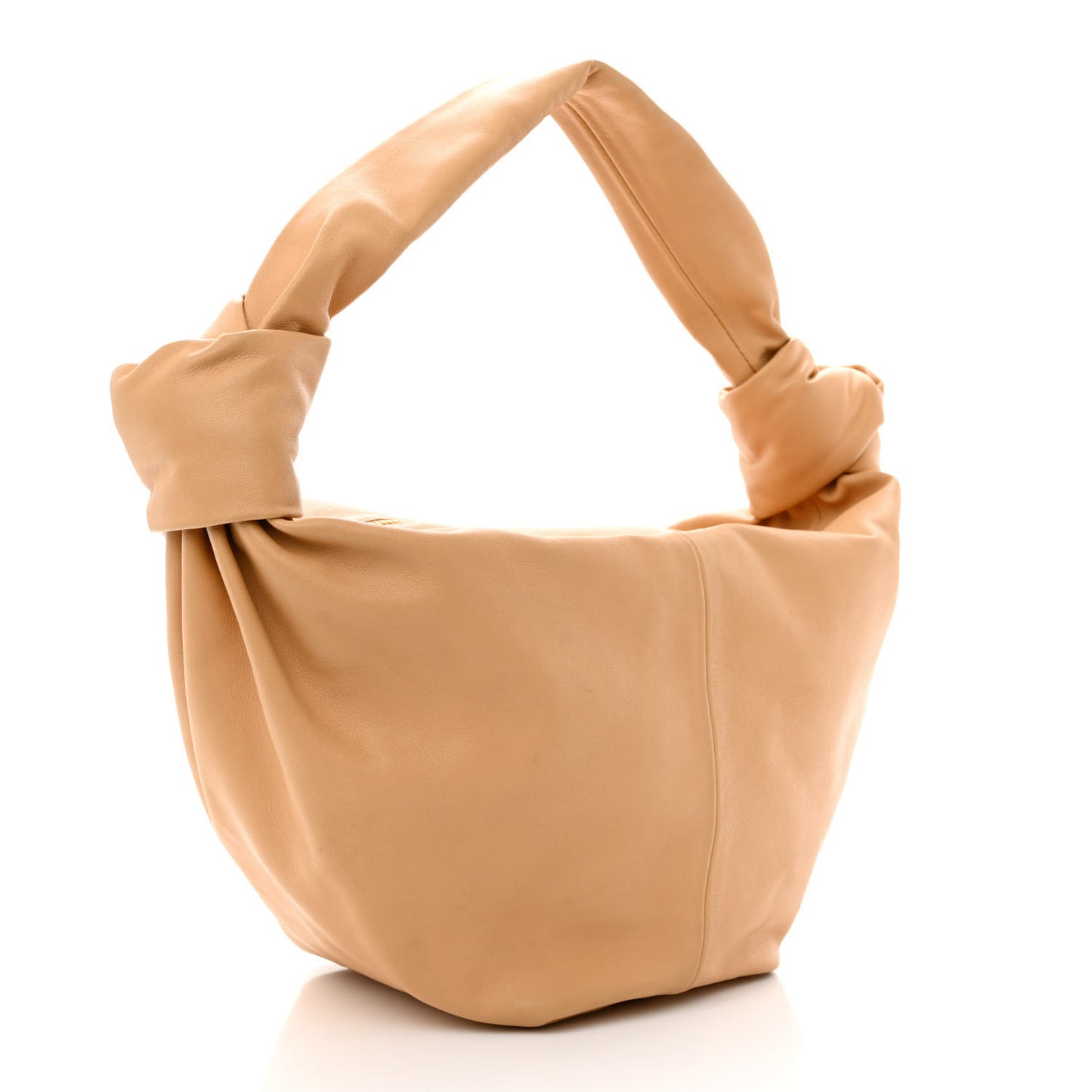 Calfskin Teen Double Knot Hobo Almond