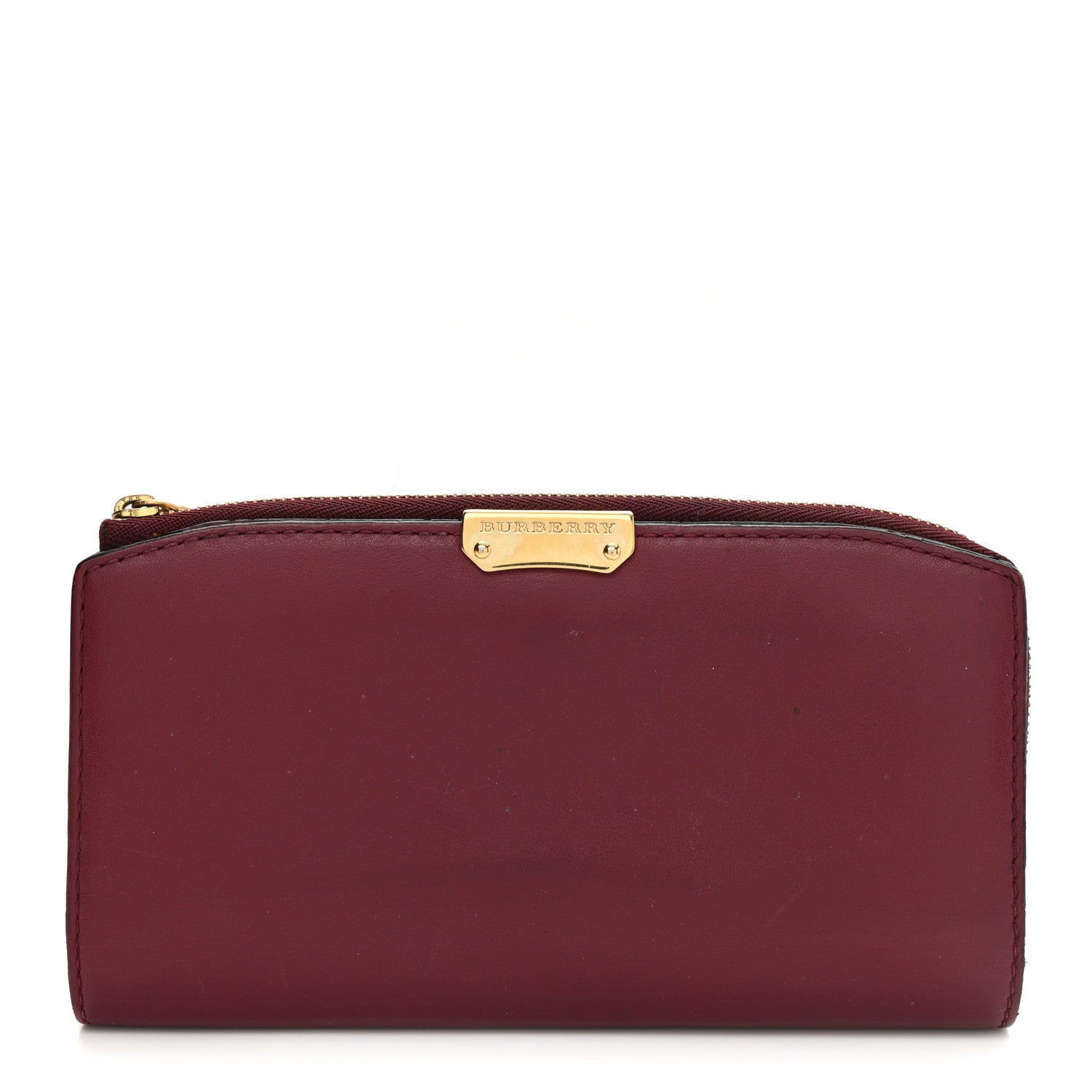 Burberry Calfskin Alvington Continental Wallet Peony Rose 1 of 13