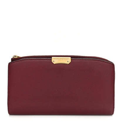 Burberry Calfskin Alvington Continental Wallet Peony Rose 1 of 13