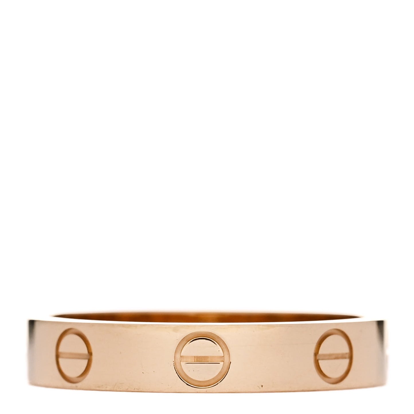 18K Yellow Gold 3.5mm LOVE Wedding Band Ring 54 6.75