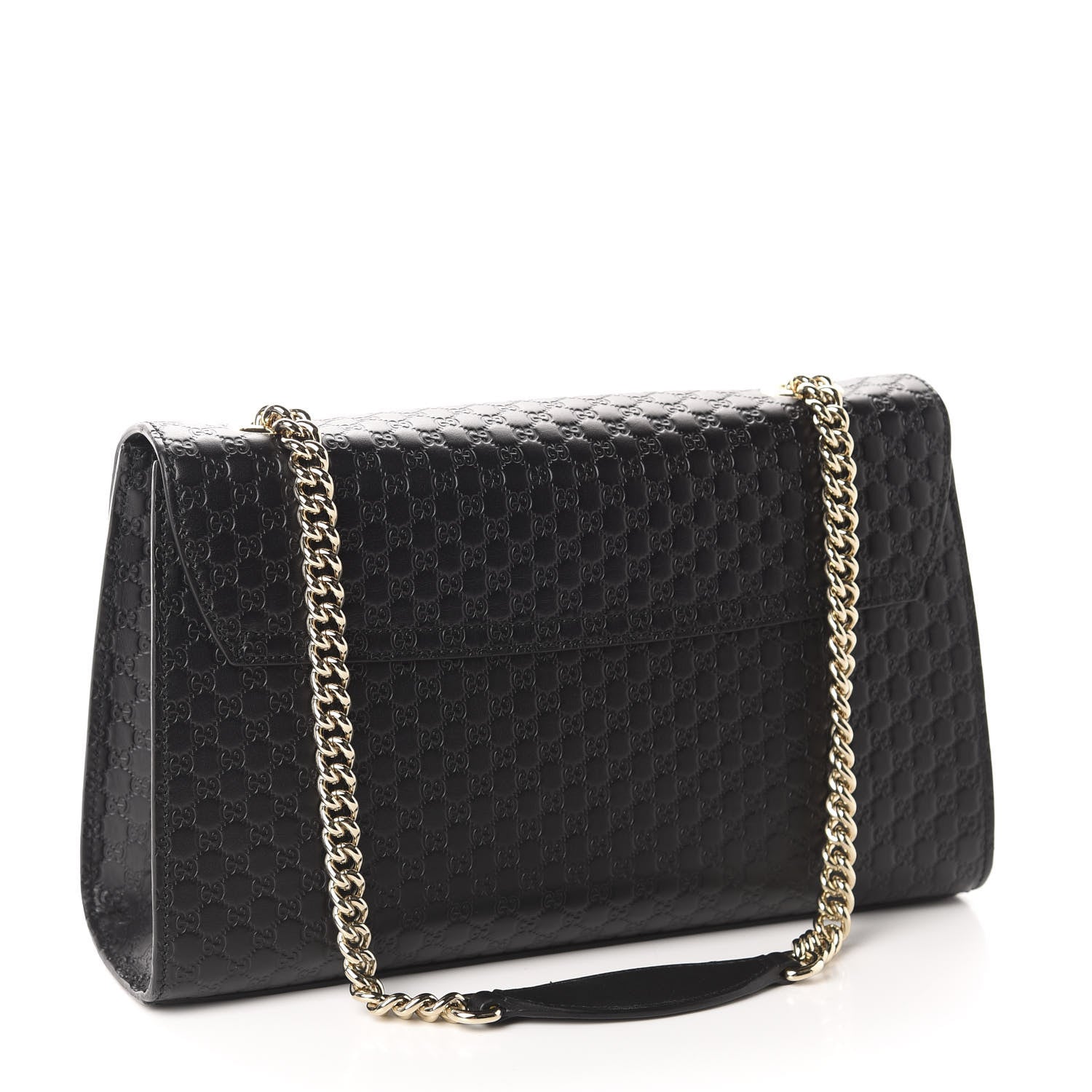 Gucci Microguccissima Medium Emily Chain Shoulder Bag Black 3 of 10
