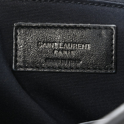 Saint Laurent Crinkled Calfskin Matelasse Monogram Large Niki Chain Satchel Storm 6 of 9