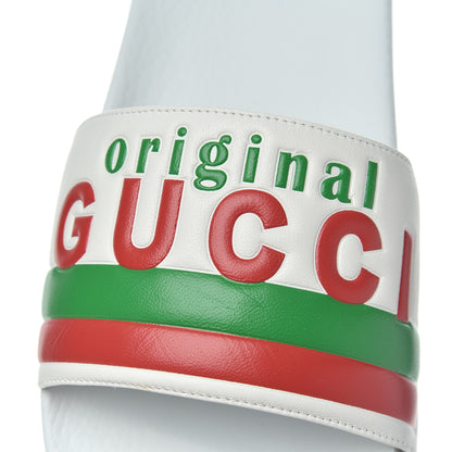 Gucci Nappa Original Gucci Mens Slide Sandals 11 Great White 6 of 8
