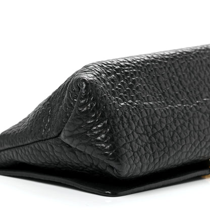 Burberry Signature Grain Small Madison Chain Clutch Black 9 of 10