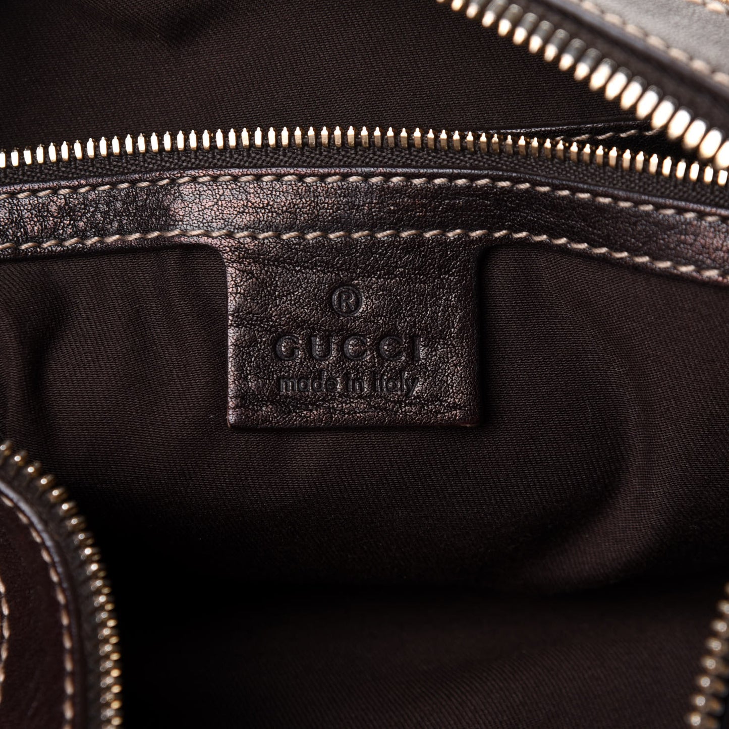 Monogram Web Studded Pelham Shoulder Bag Dark Brown